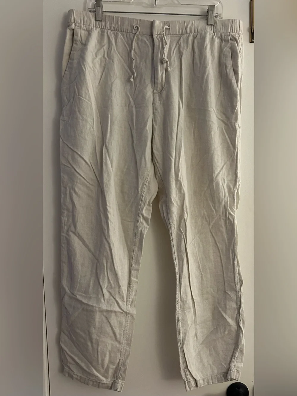 H&M Light Beige Drawstring Chinos